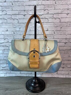 Vintage Coach Soho Daisy buckle flap satchel 4432